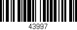 Código de barras (EAN, GTIN, SKU, ISBN): '43997'