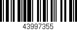 Código de barras (EAN, GTIN, SKU, ISBN): '43997355'