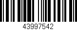 Código de barras (EAN, GTIN, SKU, ISBN): '43997542'