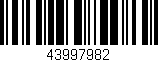Código de barras (EAN, GTIN, SKU, ISBN): '43997982'