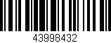 Código de barras (EAN, GTIN, SKU, ISBN): '43998432'