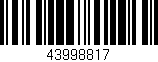 Código de barras (EAN, GTIN, SKU, ISBN): '43998817'