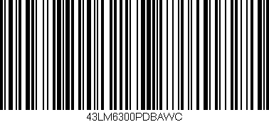 Código de barras (EAN, GTIN, SKU, ISBN): '43LM6300PDBAWC'