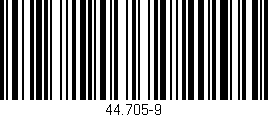 Código de barras (EAN, GTIN, SKU, ISBN): '44.705-9'