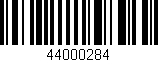 Código de barras (EAN, GTIN, SKU, ISBN): '44000284'