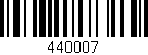 Código de barras (EAN, GTIN, SKU, ISBN): '440007'