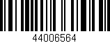 Código de barras (EAN, GTIN, SKU, ISBN): '44006564'