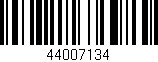 Código de barras (EAN, GTIN, SKU, ISBN): '44007134'