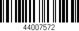 Código de barras (EAN, GTIN, SKU, ISBN): '44007572'