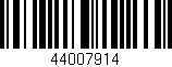 Código de barras (EAN, GTIN, SKU, ISBN): '44007914'