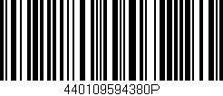 Código de barras (EAN, GTIN, SKU, ISBN): '440109594380P'