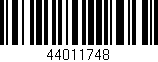 Código de barras (EAN, GTIN, SKU, ISBN): '44011748'