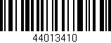 Código de barras (EAN, GTIN, SKU, ISBN): '44013410'