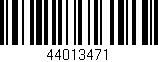 Código de barras (EAN, GTIN, SKU, ISBN): '44013471'