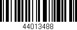 Código de barras (EAN, GTIN, SKU, ISBN): '44013488'