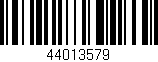 Código de barras (EAN, GTIN, SKU, ISBN): '44013579'
