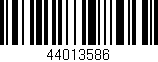 Código de barras (EAN, GTIN, SKU, ISBN): '44013586'