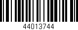 Código de barras (EAN, GTIN, SKU, ISBN): '44013744'