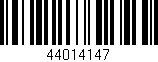 Código de barras (EAN, GTIN, SKU, ISBN): '44014147'