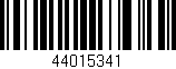 Código de barras (EAN, GTIN, SKU, ISBN): '44015341'