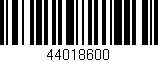 Código de barras (EAN, GTIN, SKU, ISBN): '44018600'