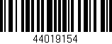 Código de barras (EAN, GTIN, SKU, ISBN): '44019154'