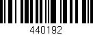 Código de barras (EAN, GTIN, SKU, ISBN): '440192'