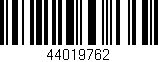 Código de barras (EAN, GTIN, SKU, ISBN): '44019762'