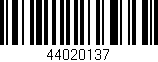 Código de barras (EAN, GTIN, SKU, ISBN): '44020137'
