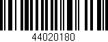 Código de barras (EAN, GTIN, SKU, ISBN): '44020180'