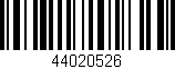 Código de barras (EAN, GTIN, SKU, ISBN): '44020526'