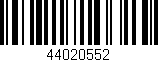 Código de barras (EAN, GTIN, SKU, ISBN): '44020552'