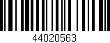Código de barras (EAN, GTIN, SKU, ISBN): '44020563'