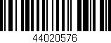 Código de barras (EAN, GTIN, SKU, ISBN): '44020576'