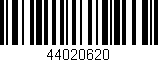 Código de barras (EAN, GTIN, SKU, ISBN): '44020620'