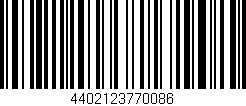 Código de barras (EAN, GTIN, SKU, ISBN): '4402123770086'