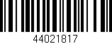 Código de barras (EAN, GTIN, SKU, ISBN): '44021817'