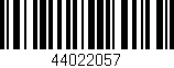 Código de barras (EAN, GTIN, SKU, ISBN): '44022057'