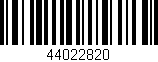 Código de barras (EAN, GTIN, SKU, ISBN): '44022820'