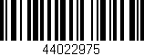 Código de barras (EAN, GTIN, SKU, ISBN): '44022975'