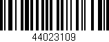Código de barras (EAN, GTIN, SKU, ISBN): '44023109'
