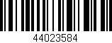 Código de barras (EAN, GTIN, SKU, ISBN): '44023584'