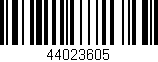 Código de barras (EAN, GTIN, SKU, ISBN): '44023605'
