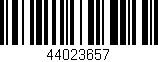 Código de barras (EAN, GTIN, SKU, ISBN): '44023657'