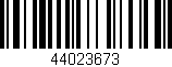 Código de barras (EAN, GTIN, SKU, ISBN): '44023673'