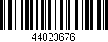 Código de barras (EAN, GTIN, SKU, ISBN): '44023676'