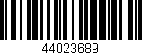 Código de barras (EAN, GTIN, SKU, ISBN): '44023689'