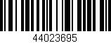 Código de barras (EAN, GTIN, SKU, ISBN): '44023695'