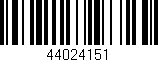 Código de barras (EAN, GTIN, SKU, ISBN): '44024151'