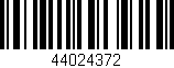 Código de barras (EAN, GTIN, SKU, ISBN): '44024372'